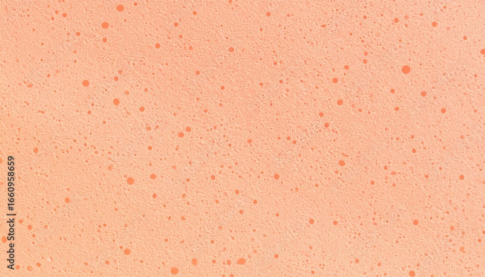 Poster abstract peach background with irregular paint splatters and textured surface in a warm, soft gradie