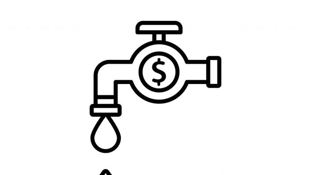 Animated Money Flow Control Faucet