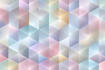 Naklejka na ściany i meble Geometric cube pattern with soft pastel gradient