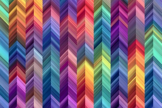 Bold zigzag geometric pattern background in neon tones