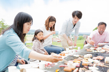 家族でBBQ
