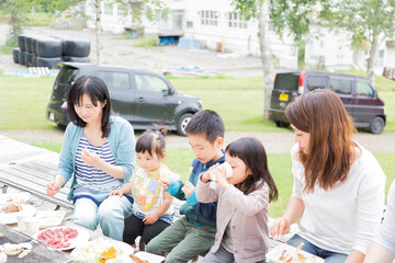 家族でBBQ
