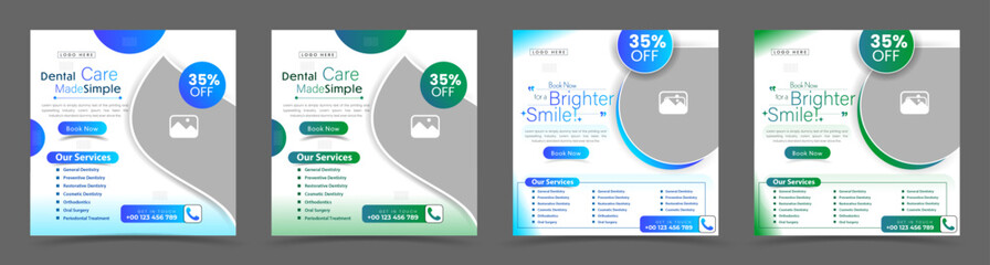 dental health care professional social media post template