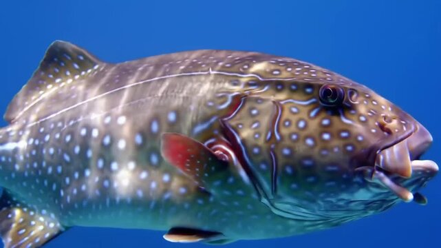 Close-up of a patterned fish