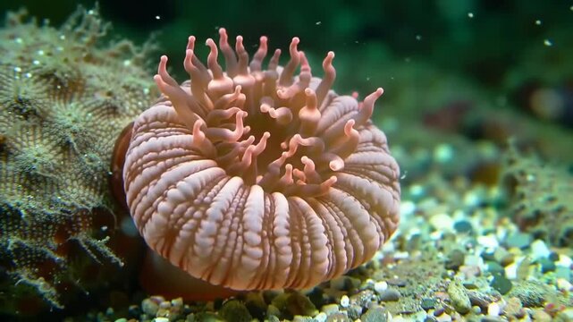 Close-up of a sea anemone