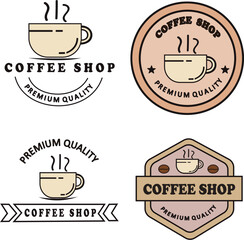 Retro Coffee Shop Logo – Vintage Style Emblem