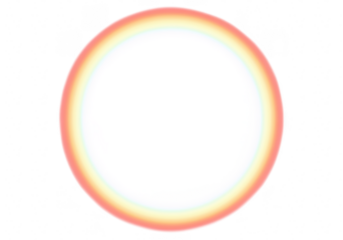 Colorful gradient circle isolated on transparent background