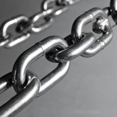 Obraz premium Close-up of a metallic chain