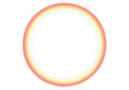 Colorful gradient circle isolated on transparent background - Powered by Adobe