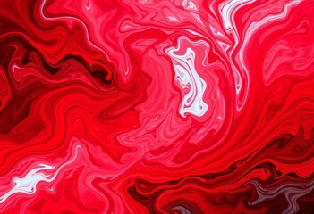 Crimson abstract swirls, chaotic energy, vibrant texture,  red,  intense