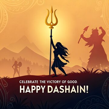 Dashain Victory Poster