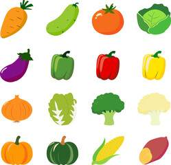 野菜のイラストセット