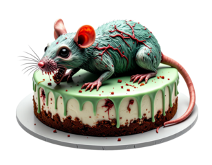 A cake shaped like a green frog or toad with a slimy, textured look, perfect for a whimsical or spooky theme.