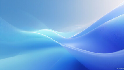 Naklejka premium Blue abstract background wallpaper design gradient light wave pattern smooth texture modern graphic art