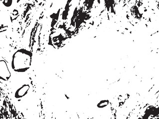 Black and White Abstract Grunge Texture Vector Background