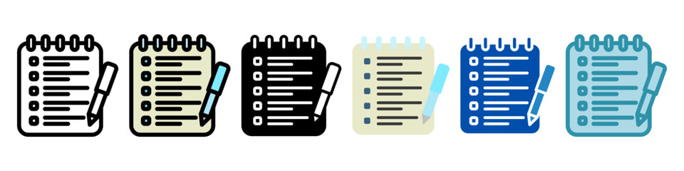 Order List Multi Style Mini Illustration Icon. Use For Modern Concept, Print, Ui, Ux Kit, Web And App Development. Vector Related To Office, Education, Examination And More