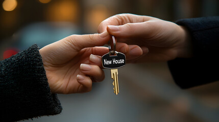 Handing over house keys fresh start