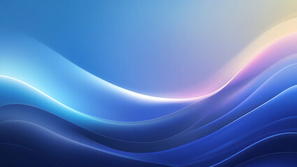 Fototapeta premium Abstract blue wave background wallpaper design modern light gradient smooth elegant backdrop presentation