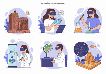 Virtual reality experiences in science and travel