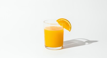 Refreshing Glass of Orange Juice