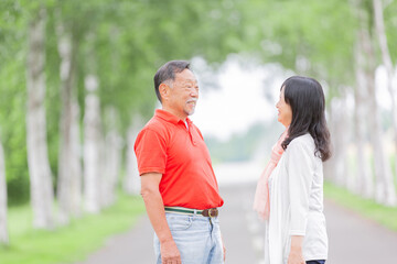 シニア オシドリ夫婦