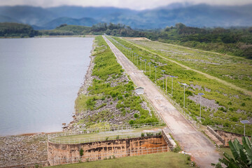 Large dam on the mountain