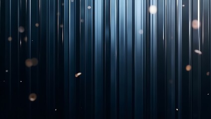 Gradient shift from charcoal black to midnight blue with slender crystalline beams. Vertical glass-like streaks form a refined, modern abstract surface with futuristic precision.