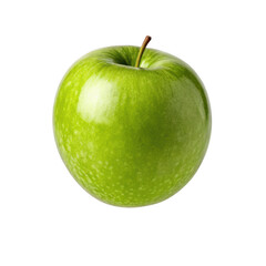 Fresh green apple isolated on transparent background