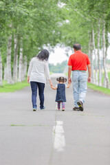 シニア夫婦と孫