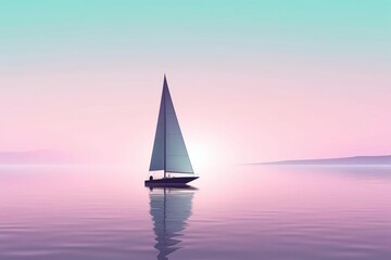 Fototapeta premium sailboat on the sea