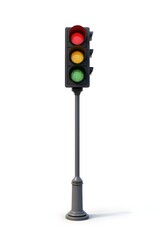 traffic light isolated