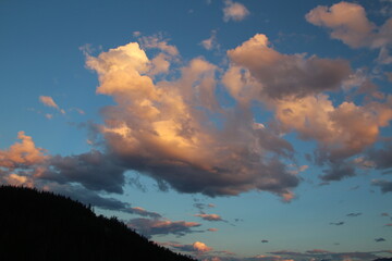 dramatic sky with clouds, Jasper National Park, Alberta