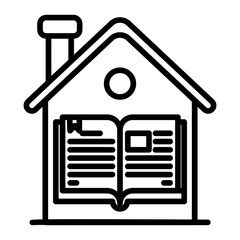 School from home icon