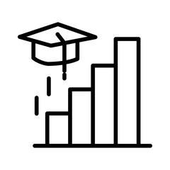 Growth the knowledge icon