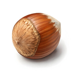 A single hazelnut is a nutrient-rich, crunchy nut with a sweet, buttery flavor, widely used in