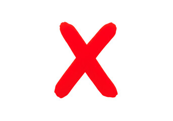 Fototapeta premium red cross mark