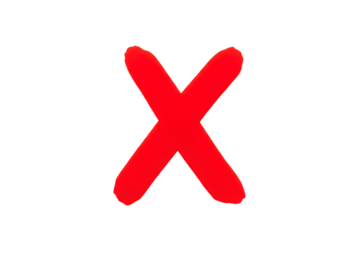 red cross mark