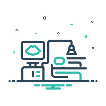 Mix icon for ultrasound examination