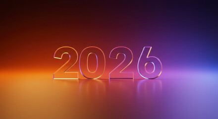 Countdown to the Future The Year 2026 in Stunning Digital Art