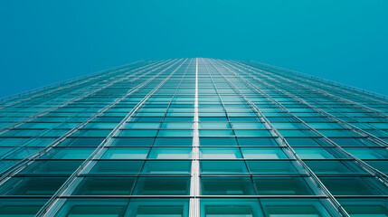 Obraz premium Urban Minimalist Architecture with Glass Windows and Steel