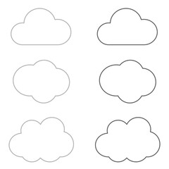 シンプルな雲の素材