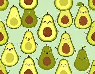 Cute avocado pattern (1)