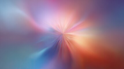 Abstract colorful radial burst. Bright, vibrant colors swirling around a central point