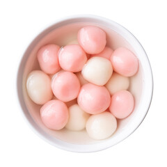 Tangyuan (Chinese sweet dumpling), Glutinous rice ball in syrup, Dessert celebrated in mid autumn lantern festival or new year