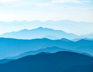 Obraz premium Blue Ridge Mountain Range, Distant View