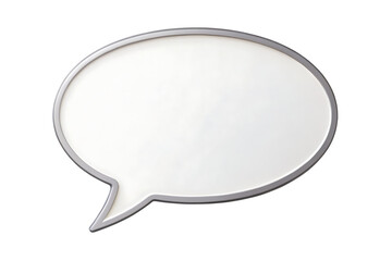  speech bubble paper design element cutout isolated on white background, png, ai generated.