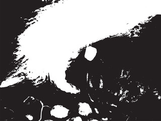 Black and White Abstract Grunge Texture Vector Background