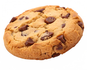 Delicious homemade chocolate chip cookie recipe for baking dessert and snack time treat for everyone on transparent background..
