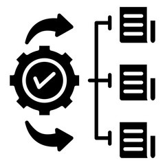 Fototapeta premium Business Management Icon
