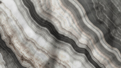 Fototapeta premium A striking, abstract pattern of gray and white marble with elegant gold and bronze veins, with a soft shadow crossing the surface